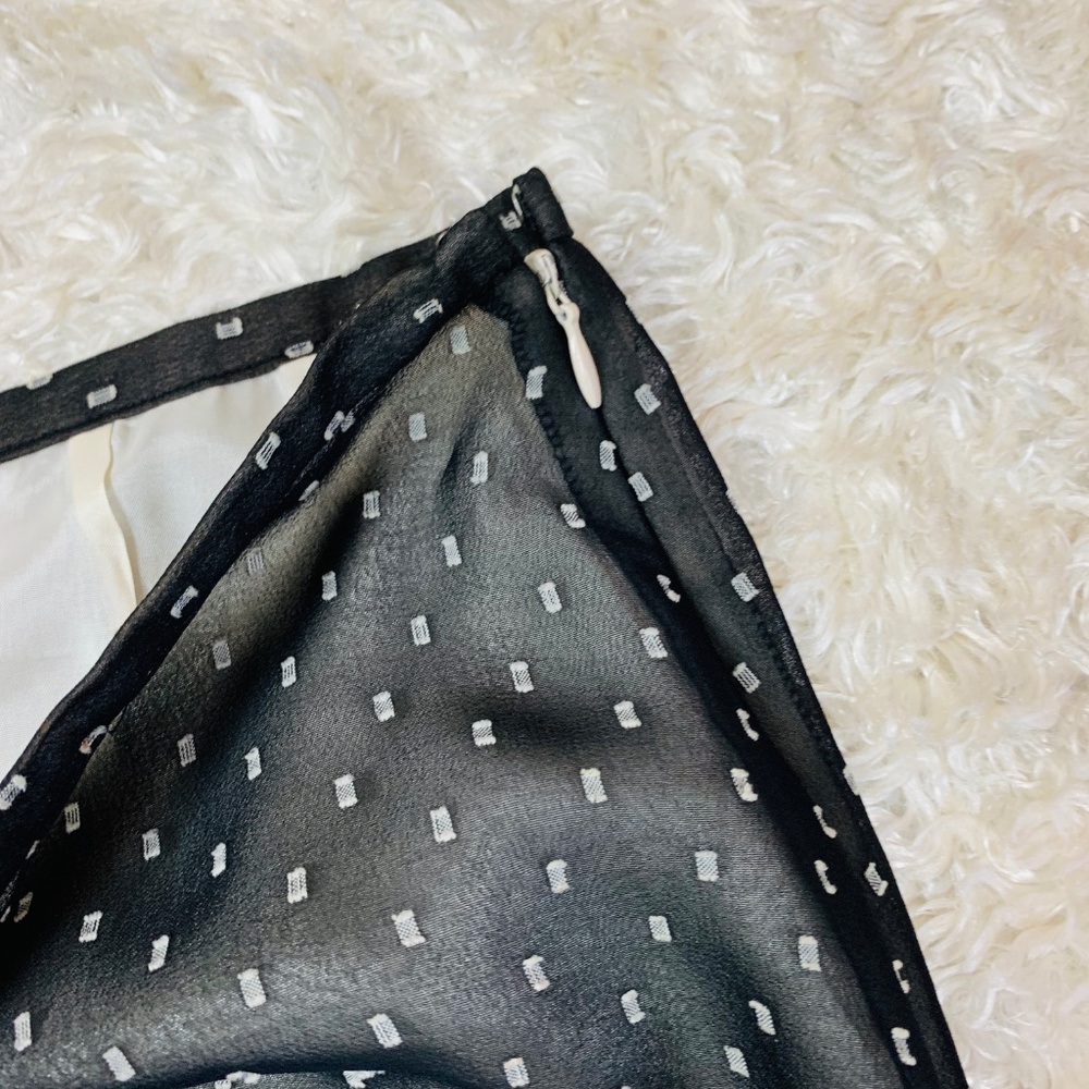 Ann Taylor Loft Size 4 Black White Career Skirt - Picture 5 of 6
